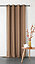 Rideau en polyester Linder L.135 x H.240 cm marron taupe