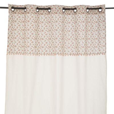 Rideau enfant esprit fleuri (140x260 cm - Beige)