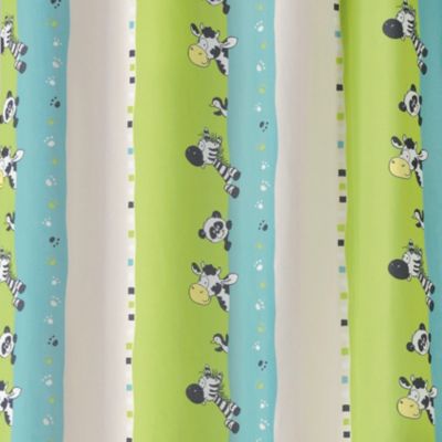 Rideau enfant zèbre - 135x260cm - Vert Anis