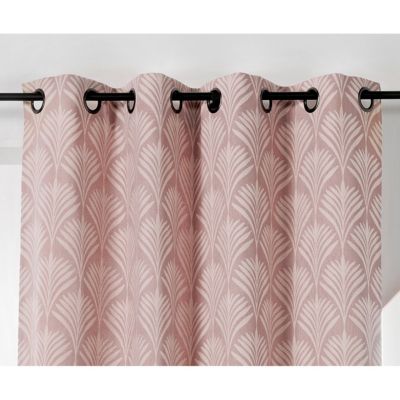 Rideau esprit art nouveau (140x240 cm - Rose Clair)
