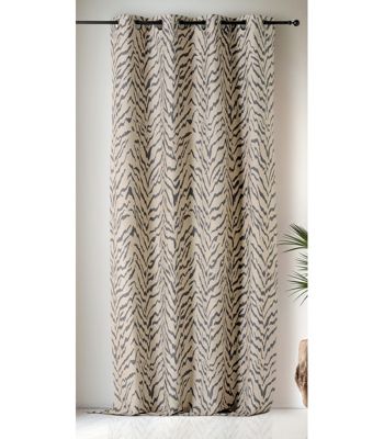 Rideau ethnique Zulu - 140x240cm - Taupe