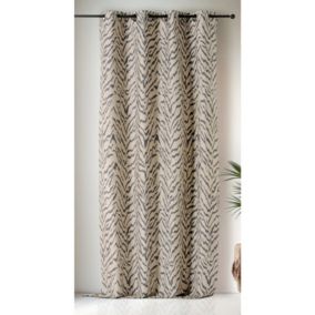 Rideau ethnique Zulu - 140x240cm - Taupe