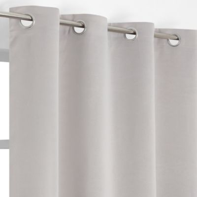 Rideau Eve occultant JBY Creation l.135 x H.240cm uni gris clair