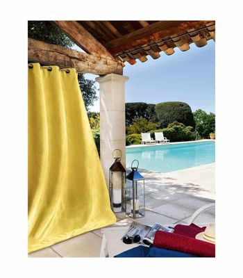 Rideau extérieur jaune - 135x240cm - Jaune