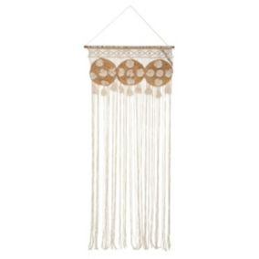 Rideau Fil Macramé "Gypsy" 90x200cm Beige