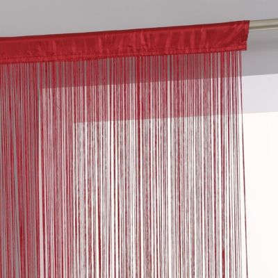 Rideau fil - rouge - 90x200 cm - Atmosphera
