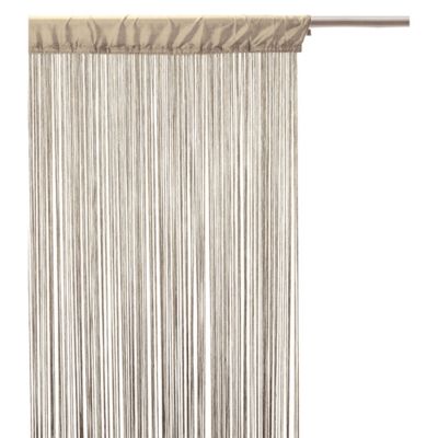 Rideau fils décoratif Beige, l. 90 x H. 200 cm