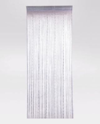 Rideau à fils fantaisie (90x240 cm - Gris clair)