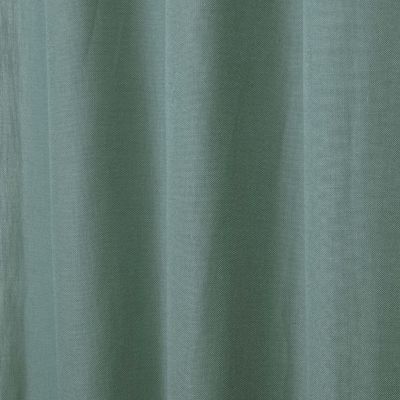 Rideau GoodHome effet lin vert H.260 x l.140 cm