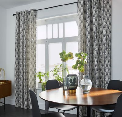 Rideau GoodHome Fremont gris l.140 x H.260 cm