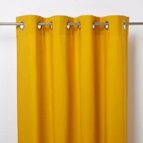 Rideau GoodHome Hiva jaune l.140 x H.260 cm