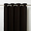 Rideau GoodHome Hiva noir l.140 x H.260 cm