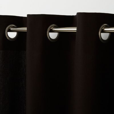 Rideau GoodHome Hiva noir l.140 x H.260 cm