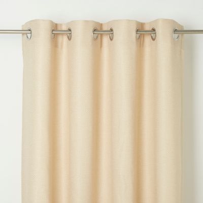 Rideau GoodHome Kosti coloris naturel l.140 x h.260 cm