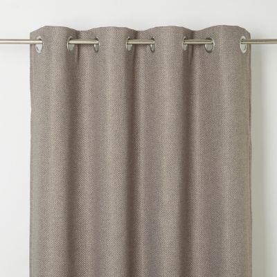 Rideau GoodHome Kosti gris l.140 x H.260 cm