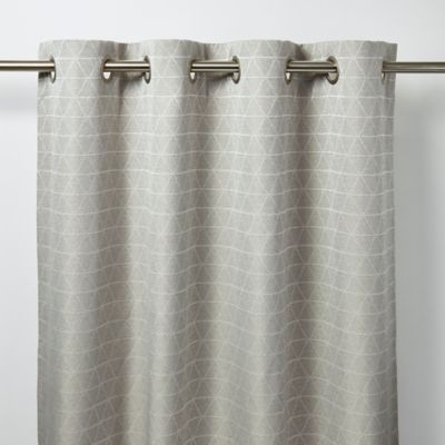 Rideau GoodHome Lunsar gris l.140 x H.260 cm