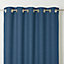 Rideau GoodHome Novan bleu foncé 140 x 260 cm