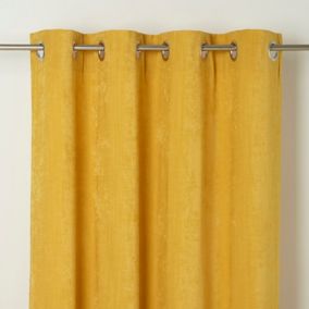 Rideau GoodHome Pahea jaune 135 x 260 cm