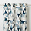 Rideau GoodHome Rima bleu l.140 x H.260 cm