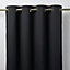 Rideau GoodHome Taowa gris foncé l.140 x H.260 cm
