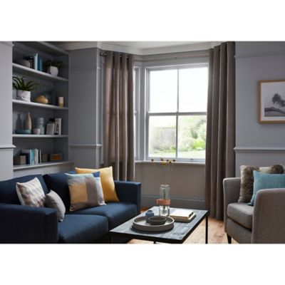 Rideau GoodHome Tiga gris l.140 x H.260 cm