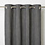 Rideau GoodHome Tiga noir l.140 x H.260 cm
