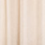 Rideau œillets GoodHome Cayuga beige velours l.140 x H.260 cm
