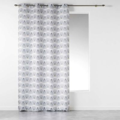 Rideau Imprimé "Evy Side" 140x260cm Blanc