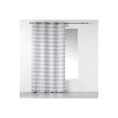 Rideau Imprimé "Evy Side" 140x260cm Blanc