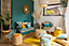 Rideau Indiana Deco&Co multicouleur L.250 x l.135 cm