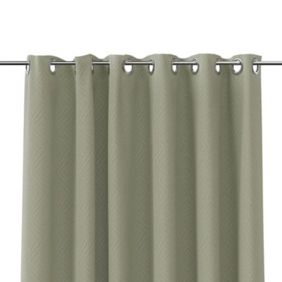 Rideau intérieur effet jacquard ethnique vert pâle GoodHome L. 260 cm x ...
