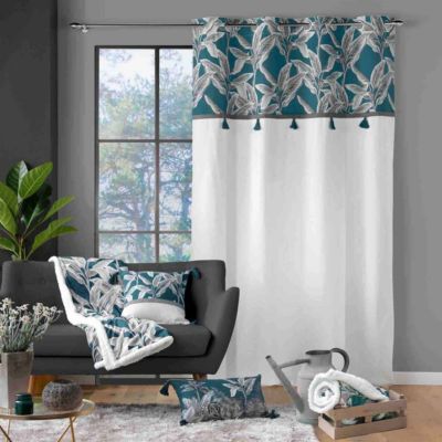 Rideau Isibelle Pompons - 140 x 240  Douceur d'Intérieur