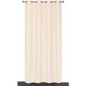 Rideau Isolant et Thermique Beige - Marque - 140x240 cm - Uni - Œillets