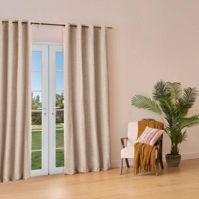 Rideau isolant Kys beige lin 140x260cm - Atmosphera