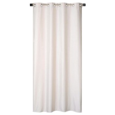Rideau isolant thermique à œillets, doublure polaire beige chiné L.240 x l.135cm Dylrev