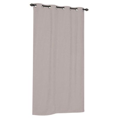 Rideau isolant thermique à œillets, doublure polaire beige taupe L.240 x l.140cm Dylrev