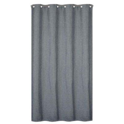 Rideau isolant thermique à œillets, doublure polaire gris chiné L.240 x l.135cm Dylrev
