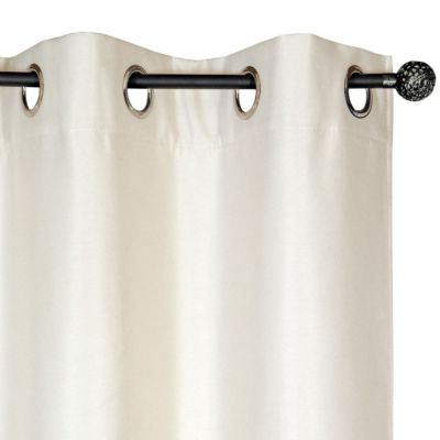 Rideau isolant thermique à oeillets beige écru L.240 x l.140 cm