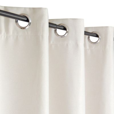 Rideau isolant thermique à oeillets beige écru L.240 x l.140 cm