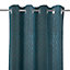 Rideau Koki GoodHome l.140 x H.260 cm bleu