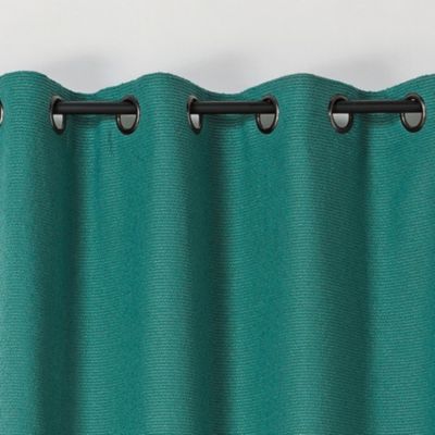 Rideau à l'aspect texturé en bouclette (140x260 cm - Turquoise)