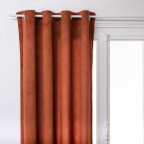 Rideau "Lilou" - rose terracotta - 135x260 cm - Atmosphera