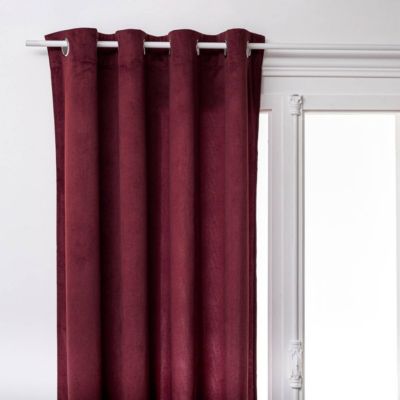 Rideau Lilou rouge grenat 140x260cm - Atmosphera Créateur d'intérieur