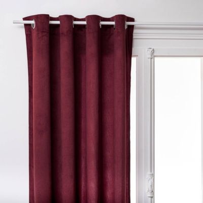 Rideau Lilou rouge grenat 140x260cm - Atmosphera Créateur d'intérieur