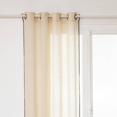 Rideau "Linah" - lin - beige - 130x260 cm - Atmosphera