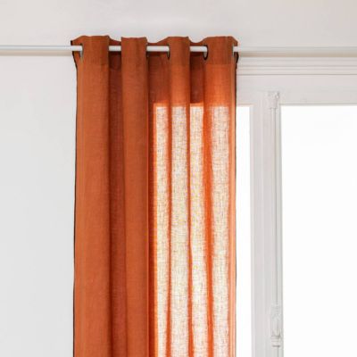 Rideau Linah - lin - rose terracotta - 130x260 cm - Atmosphera
