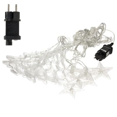Rideau lumineux avec étoile 138 LEDs blanc chaud décoration de Noël 8 fonctions