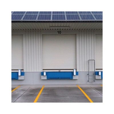 Rideau Métallique Blanc RAL9010 Motorisé 380V Lames Pleines 9/10ème L9500 H6000