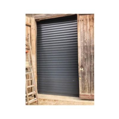 Rideau Métallique Gris RAL7016 Motorisé 220V Lames Pleines 7/10ème L2000 H3500 CLASSIC