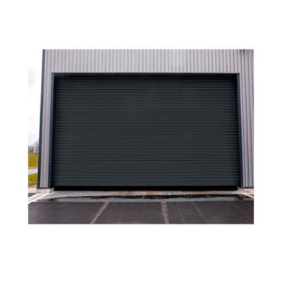 Rideau Métallique Gris RAL7016 Motorisé 220V Lames Pleines 7/10ème L5000 H3000 PREMIUM